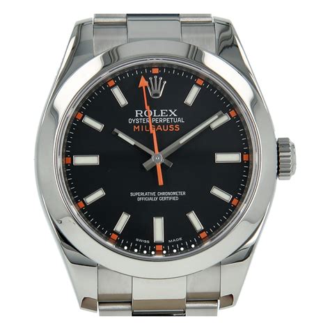 black rolex milgus|Rolex Milgauss pre owned.